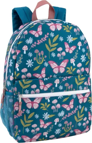 17 Inch Backpack with Side Pockets for Girls for School, Travel, Hiking, Camping