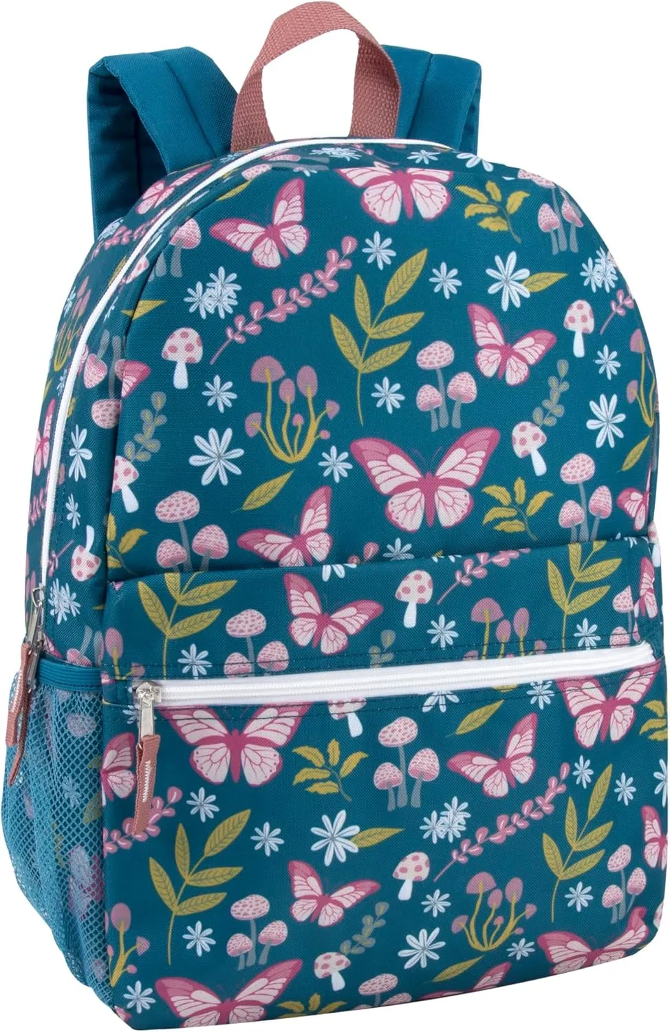 17 Inch Backpack with Side Pockets for Girls for School, Travel, Hiking, Camping