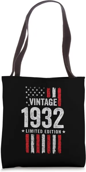 1932 Birthday - Born in 1932 - Limited Edition Vintage 1932 Tote Bag