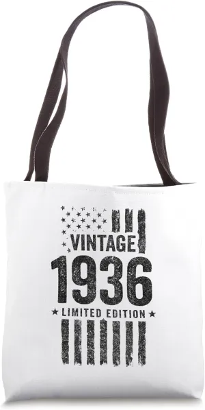 1936 Birthday - Born in 1936 - Limited Edition Vintage 1936 Tote Bag