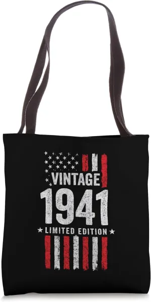 1941 Birthday - Born in 1941 - Limited Edition Vintage 1941 Tote Bag
