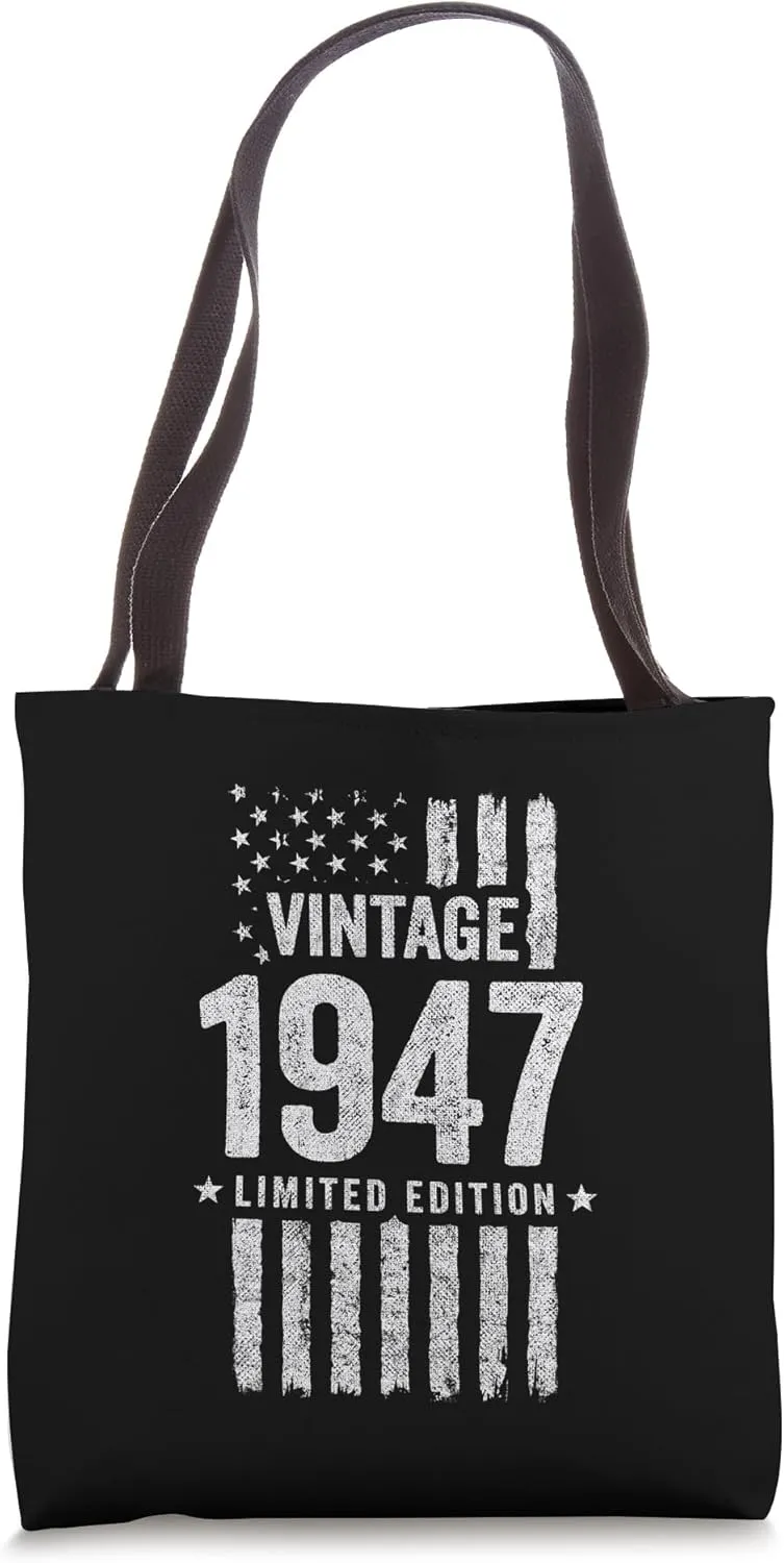 1947 Birthday - Born in 1947 - Limited Edition Vintage 1947 Tote Bag