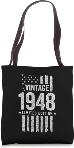 1948 Birthday - Born in 1948 - Limited Edition Vintage 1948 Tote Bag