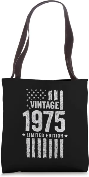 1975 Birthday - Born in 1975 - Limited Edition Vintage 1975 Tote Bag