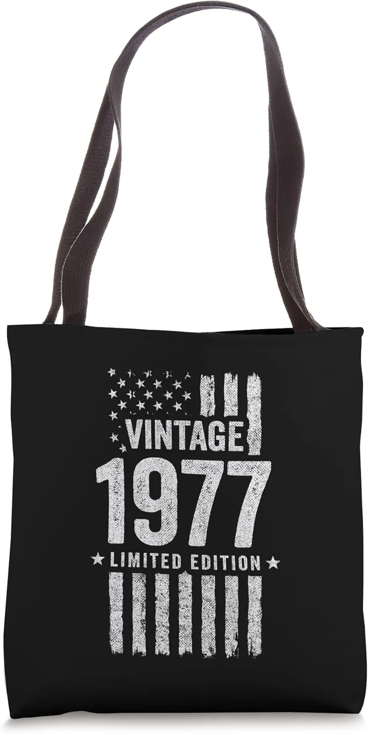 1977 Birthday - Born in 1977 - Limited Edition Vintage 1977 Tote Bag