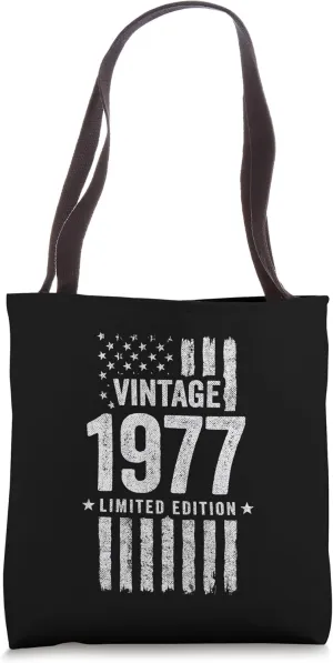 1977 Birthday - Born in 1977 - Limited Edition Vintage 1977 Tote Bag