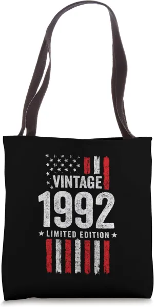 1992 Birthday - Born in 1992 - Limited Edition Vintage 1992 Tote Bag
