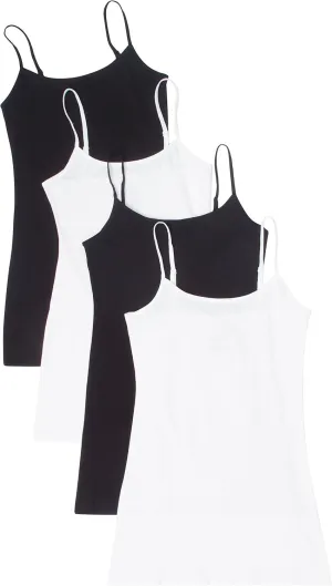 4 Pack Active Basic Women's Basic Tank Tops