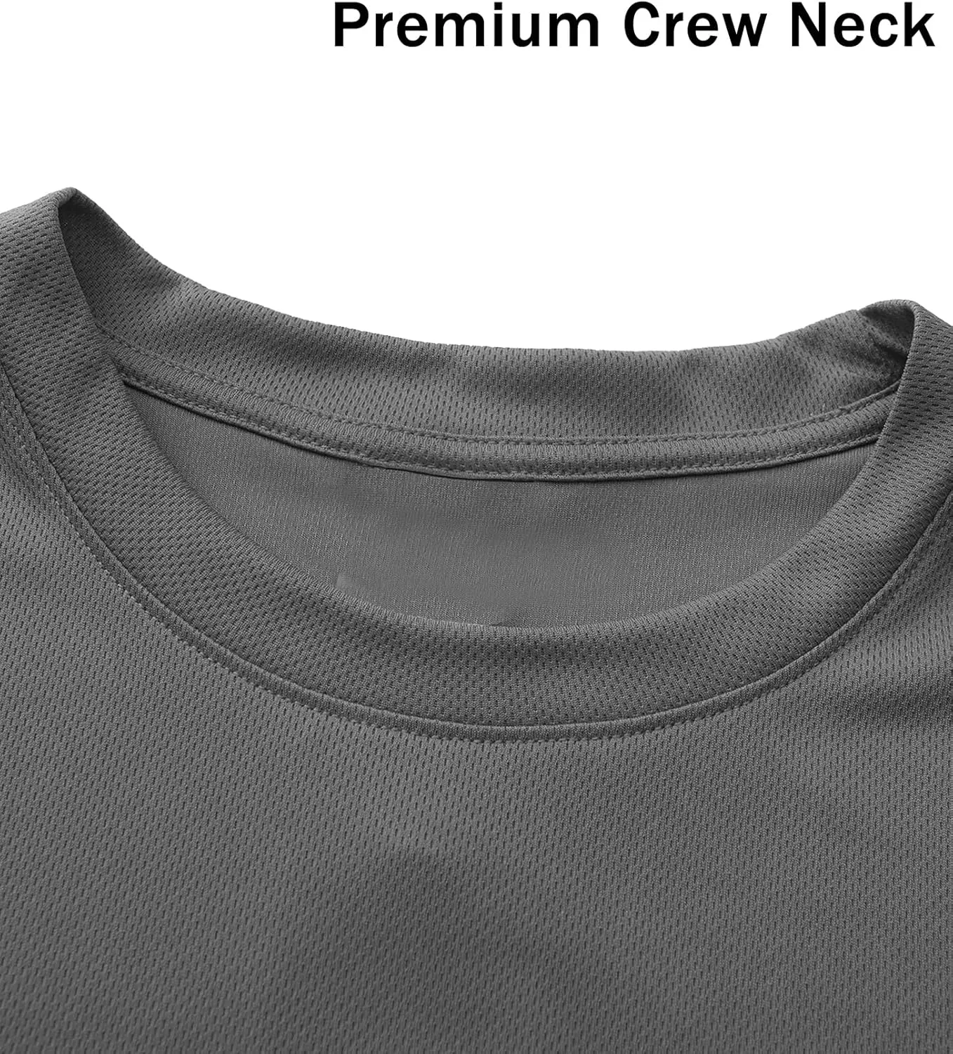 5 Pack Mens Long Sleeve Quick Dry Active Athletic T Shirt Running Gym Workout Tee Tops