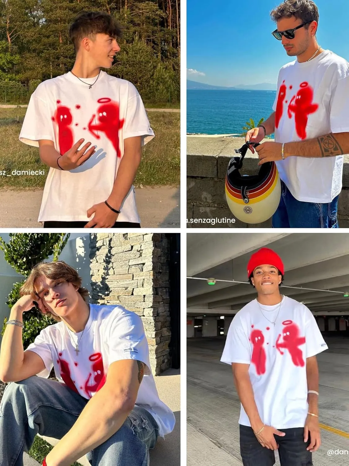 Aelfric Eden Mens Graphic Tees Cupids Love Arrow Oversized Tshirt Print Unisex Tee Y2K Causal Streetwear Tops