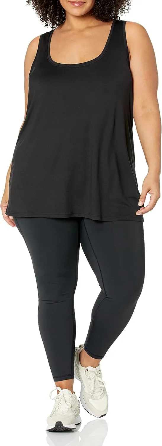 Amazon Essentials Women's Active Quick Dry Tech Stretch Racerback Tank Top (Available in Plus Size), Multipacks