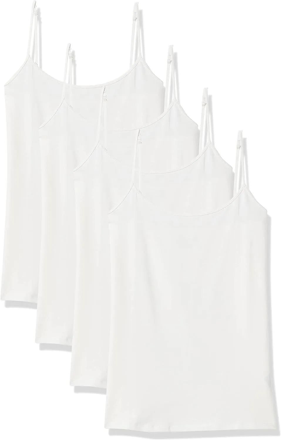 Amazon Essentials Women's Slim-Fit Camisole, Pack of 4
