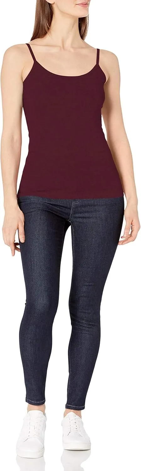 Amazon Essentials Women's Slim-Fit Camisole, Pack of 4