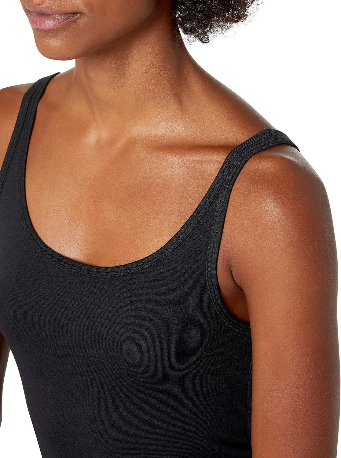 Amazon Essentials Women's Slim-Fit Thin Strap Tank Top, Pack of 2