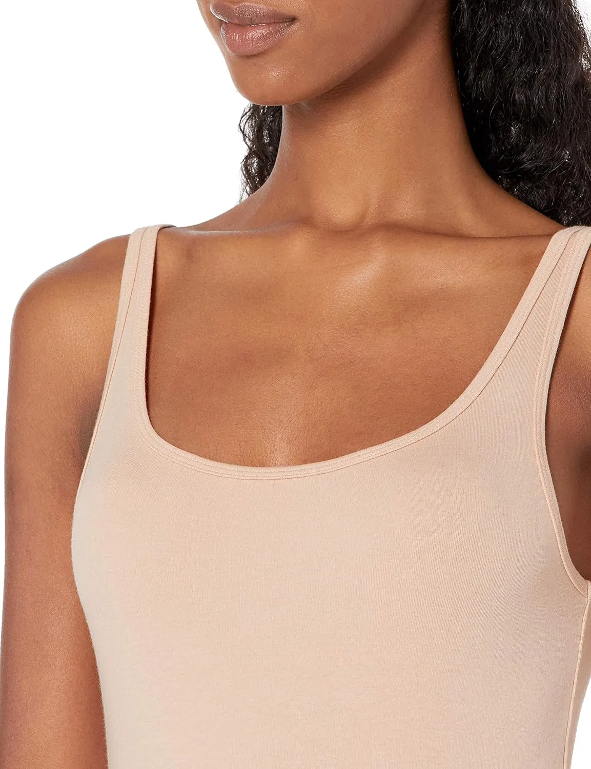 Amazon Essentials Women's Slim-Fit Thin Strap Tank Top, Pack of 2