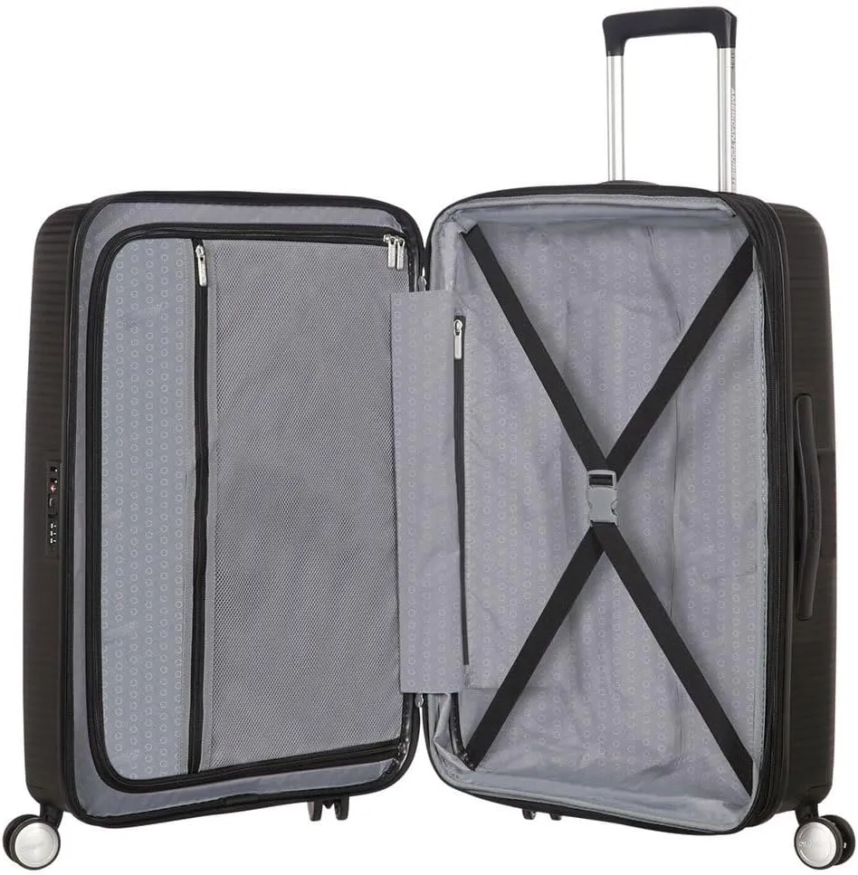 American Tourister M 81 L, Black (Bass Black), Medium (67 cm-81 Litre)