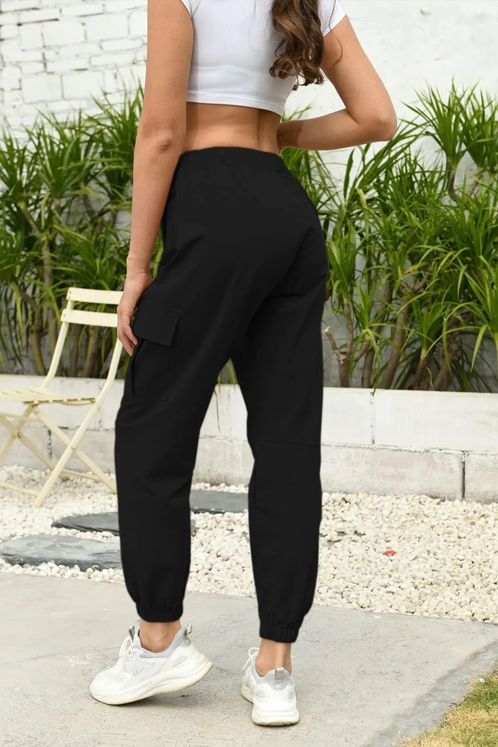 AOWKULAE Girls & Womens Casual Cargo Jogger Pants, 6 Years - Women 3XL