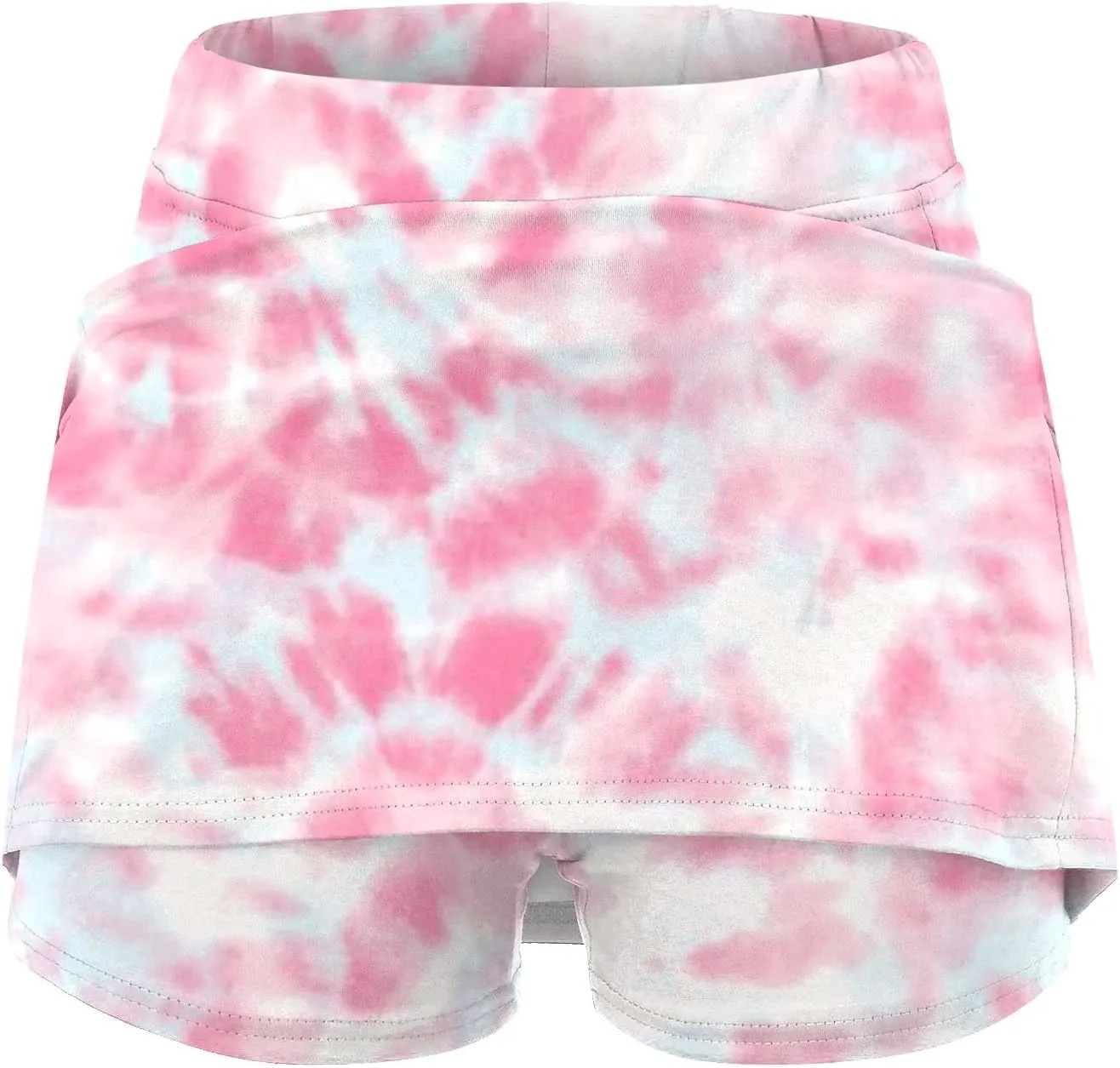 Athletic Skorts for Woman Elastic Cross Hight Waisted Tennis Yoga Shorts Skirts with Pockets Tummy Control Joggers