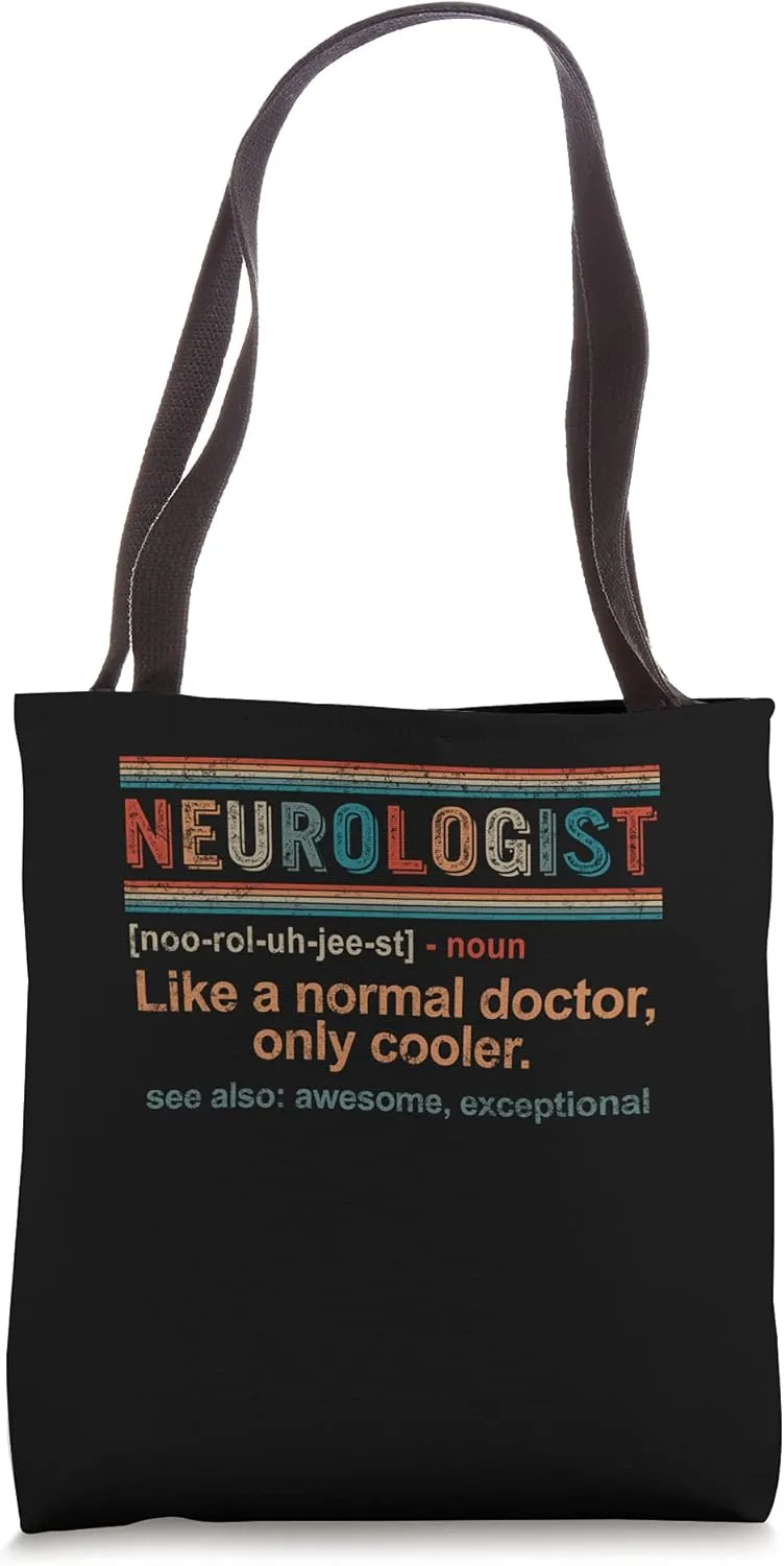 Awesome Neurologist Definition Doctor Graduation Vintage Tote Bag