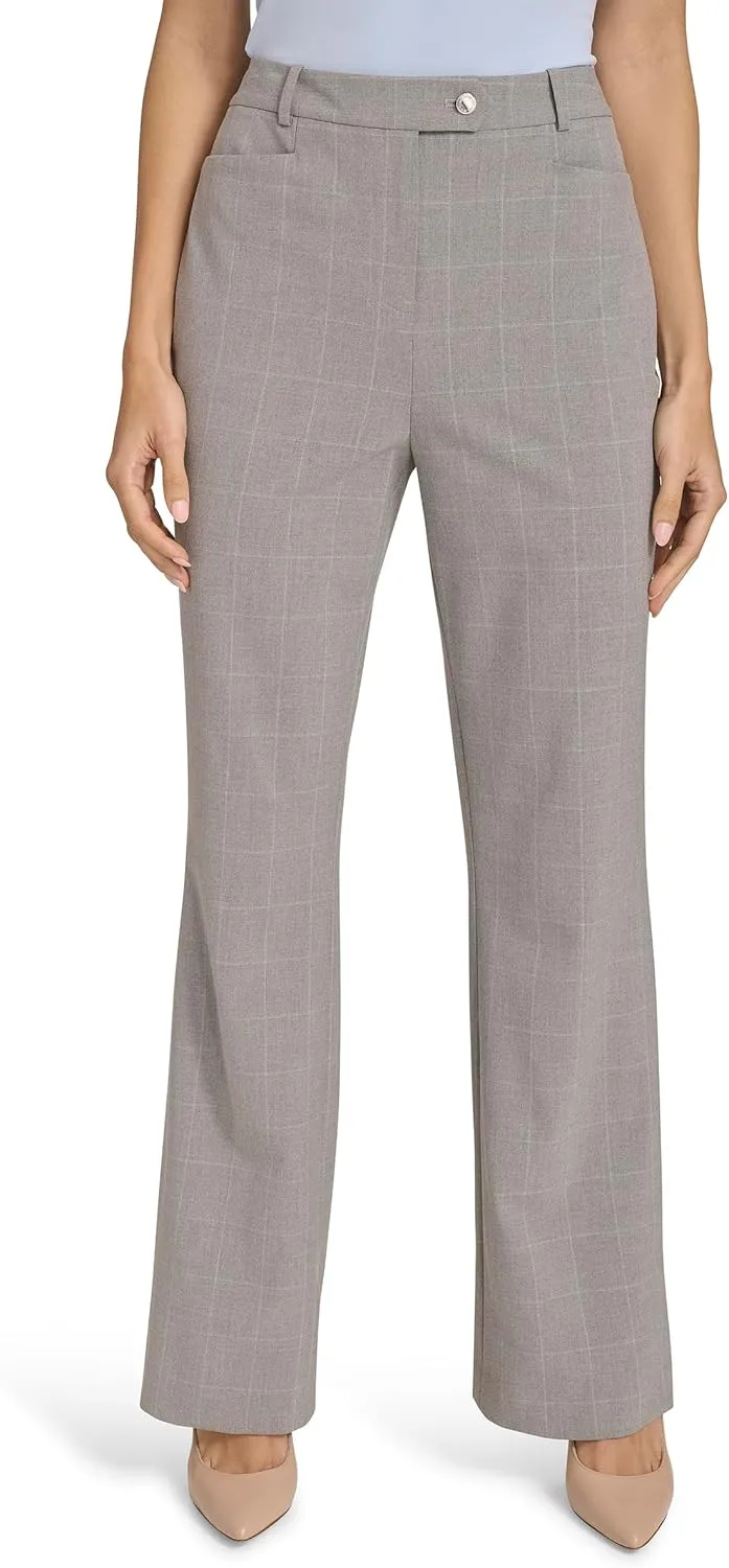 Calvin Klein Women's Open Front Tweed Suit Jacket