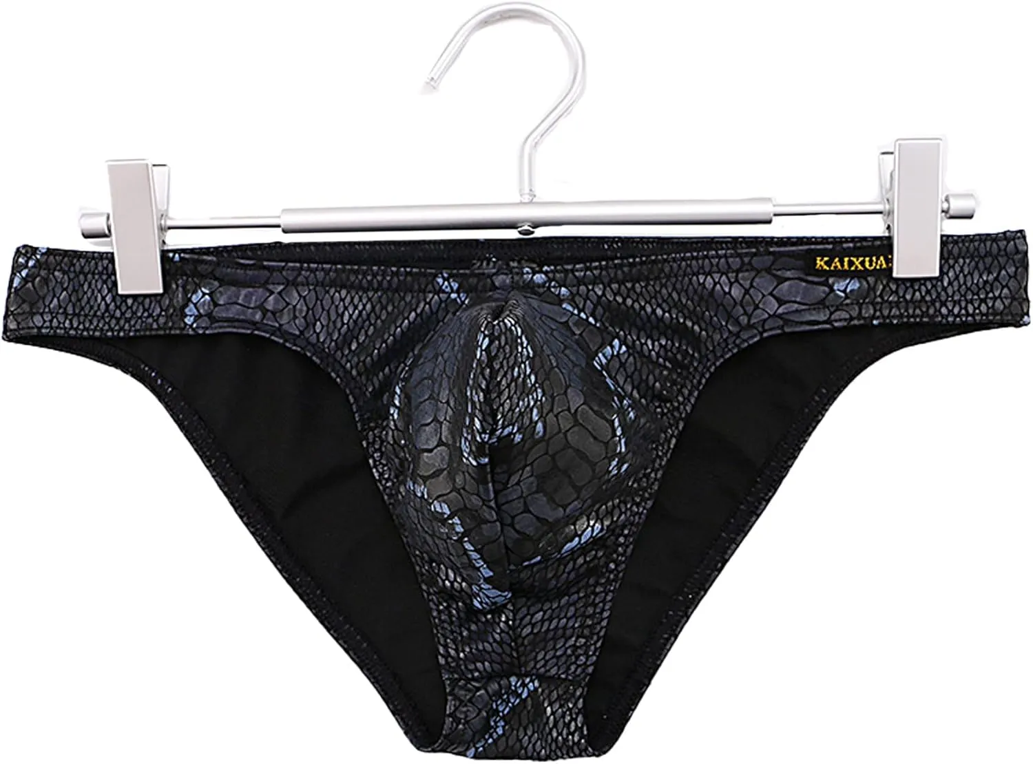 cloudmall Men's Sexy G-String Metallic Wetlook Underwear Shorts Shiny Pouch Thong Bikini Briefs