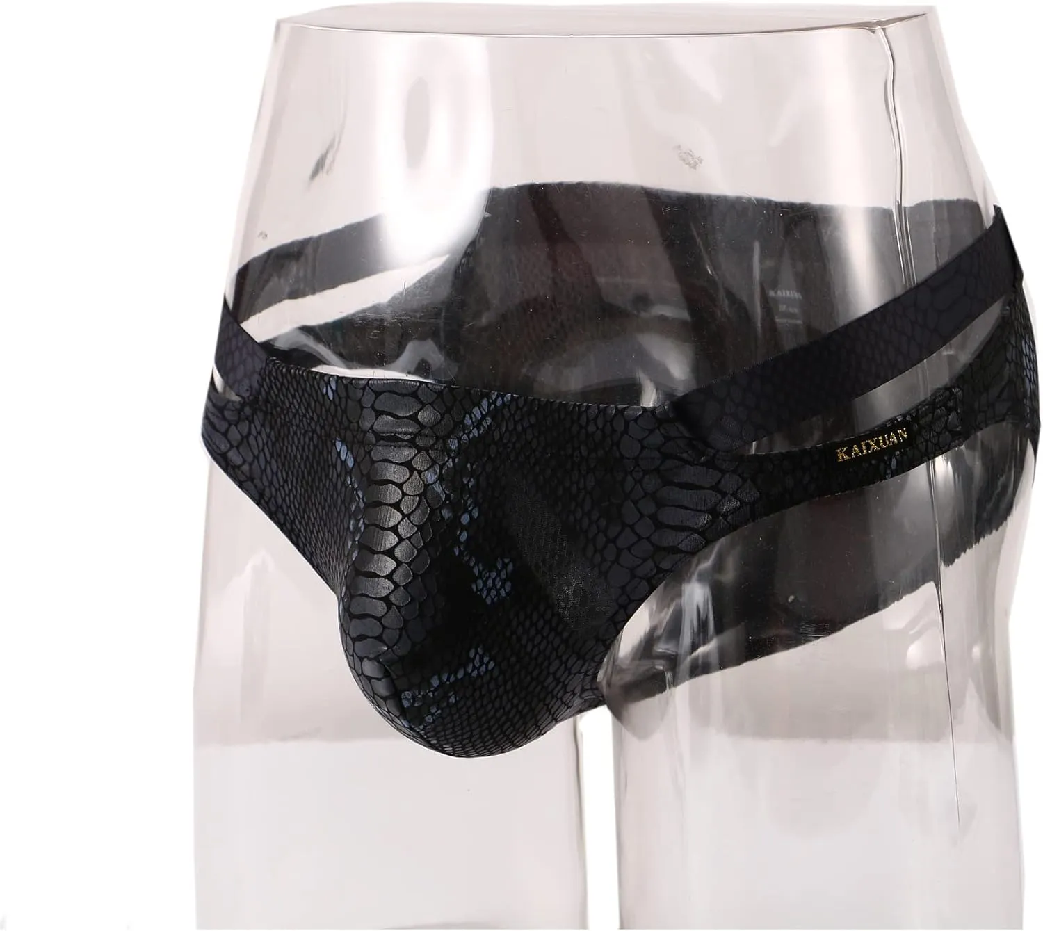 cloudmall Men's Sexy G-String Metallic Wetlook Underwear Shorts Shiny Pouch Thong Bikini Briefs