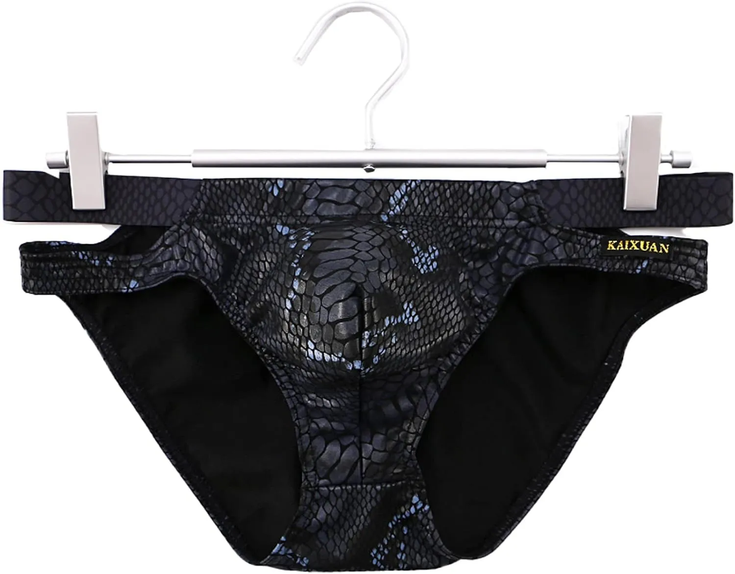 cloudmall Men's Sexy G-String Metallic Wetlook Underwear Shorts Shiny Pouch Thong Bikini Briefs