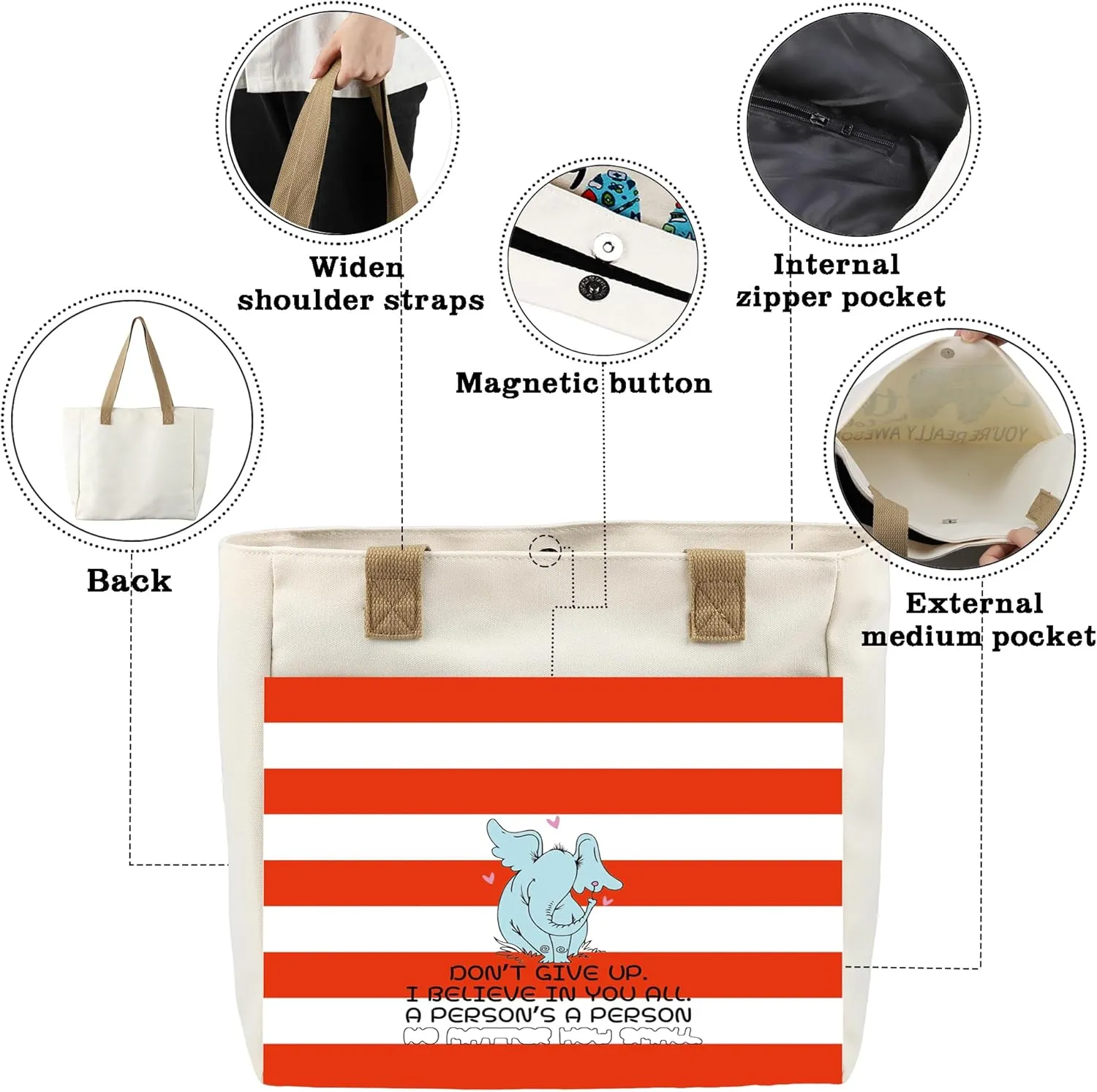 CMNIM DR Musical Gifts Musical Inspired Makeup Bag DR Quote Musical Gift for DR Fans Quotes Shoulder Bag