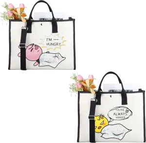 CMNIM Kpop S-Z Merch Dwaekki and Bbokari Inspired Two-Sided Makeup bag I'm Hungry You'Re Always Hunger Kpop SK- Gifts S-Z Fans Gift