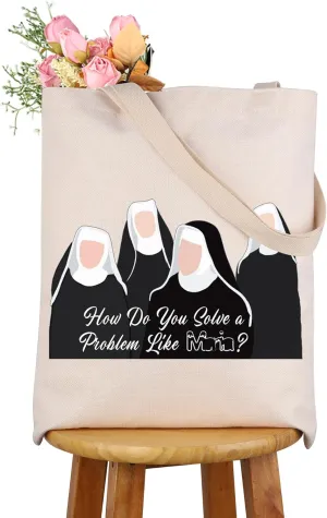 CMNIM Sound Inspired Music Makeup Bag How Do You Salve a Problem Like Mairia Quote Musical Theatre Gifts For Musical Fans Accessory Pouch