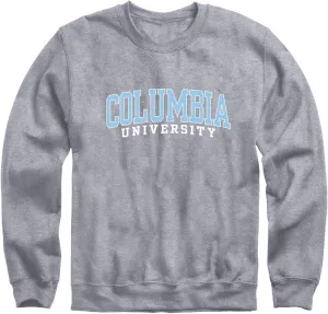 Crewneck Sweatshirt, Unisex, Essential Logo, Premium Grey Heavyweight Cotton Blend Fleece