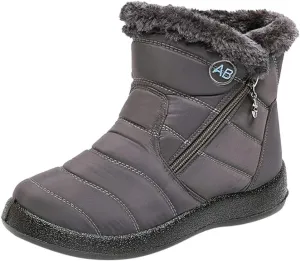 Cute Winter Boots for Women Fashion Winter Ankle Dress Boots for Women Waterproof Snow Womens Waterproof Boots Winter Womens Snow Shoes with Poles Botas Para Invierno Mujer