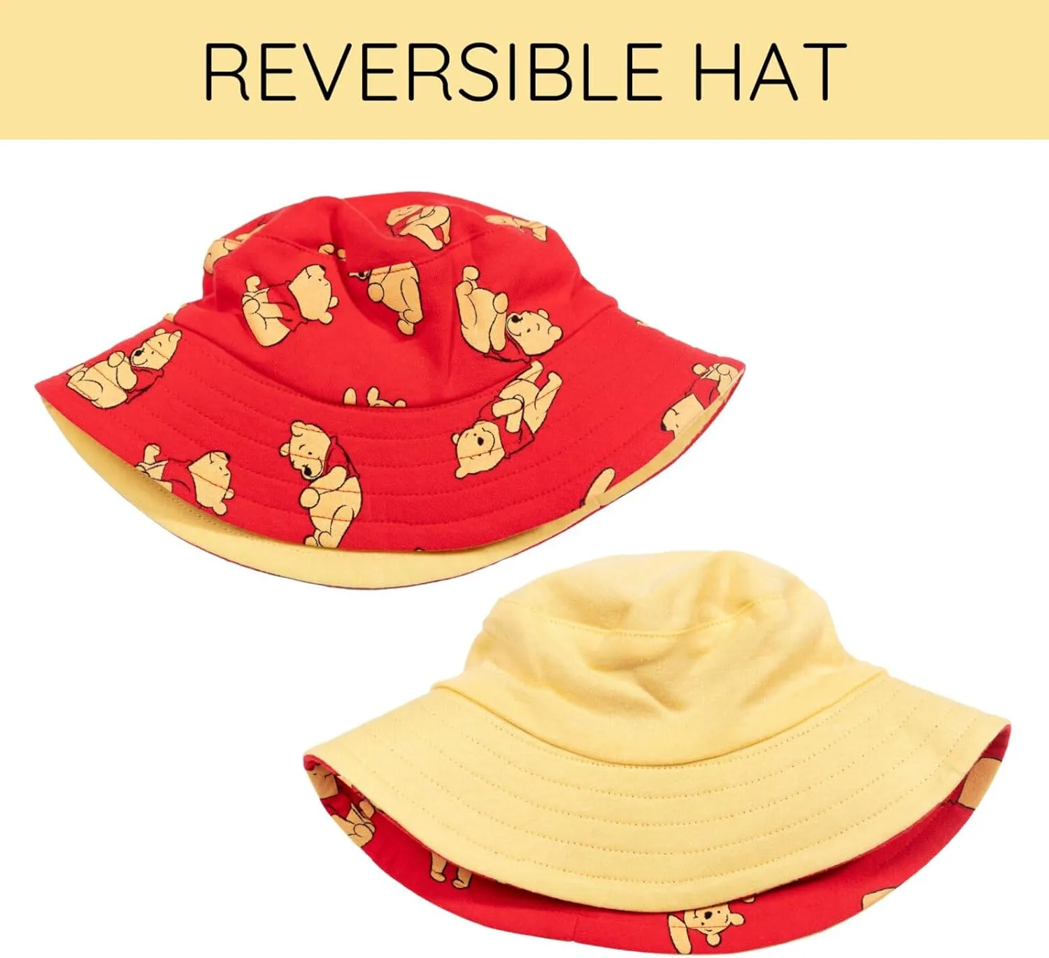 Disney Lion King Mickey Mouse Winnie the Pooh Jack Skellington Lilo & Stitch Baby Romper & Bucket Sun Hat Newborn to Infant
