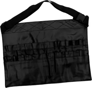 DOITOOL Cosmetic Brush Belt Bag Makeup Apron Pouch Storage Pouch for Makeup Artists Durable, Black, 37x27x0.8cm
