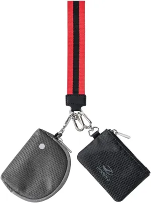 Dual Pouch Wristlet Wallet for Men and Women  Compact Keychain Wallet with Zipper Storage  Lightweight & Durable for Everyday Use, A thoughtful Father's Day Gift.