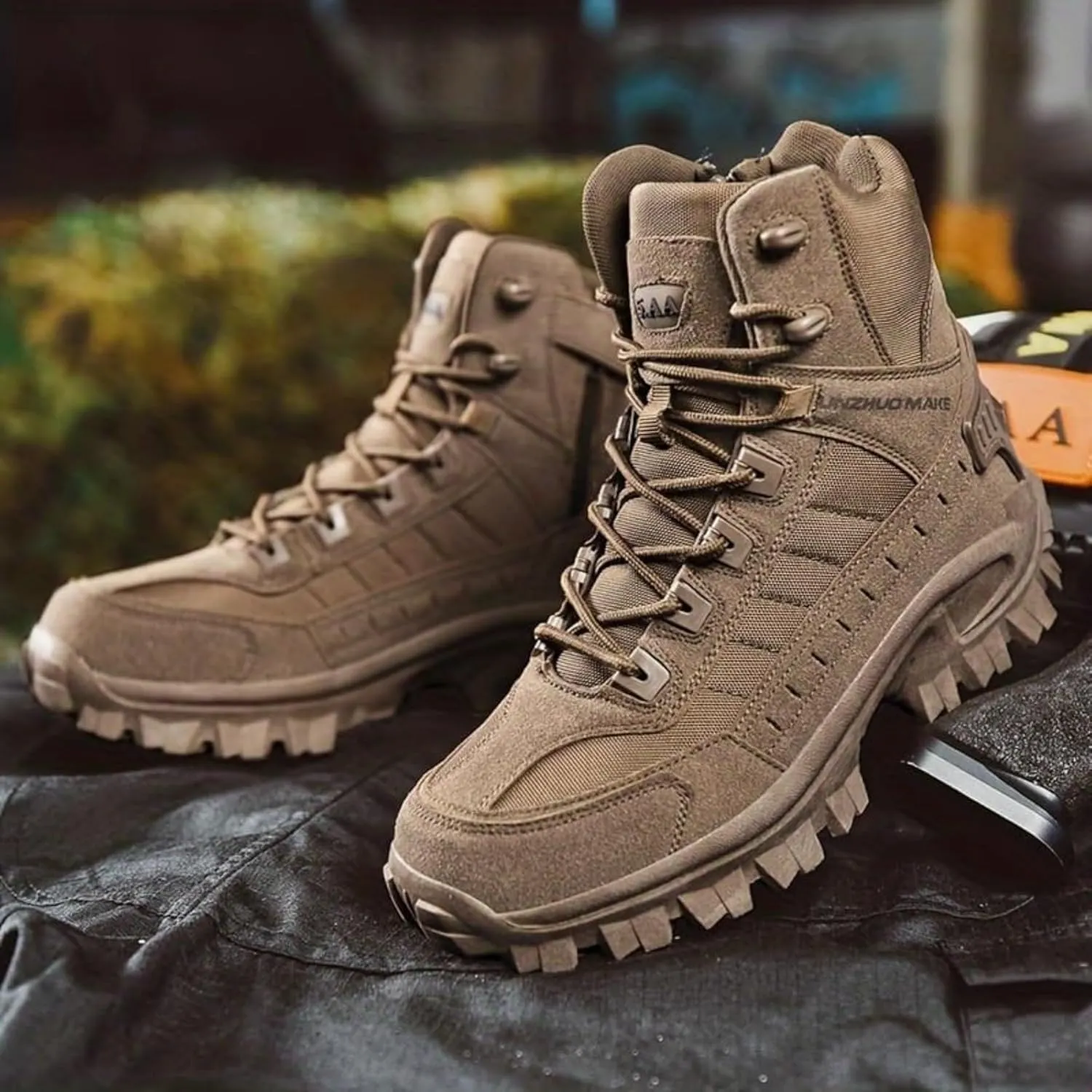 Durable and Comfortable Men'S Hiking Boots for Outdoor Adventure, Waterproof and Warm Military Shoes