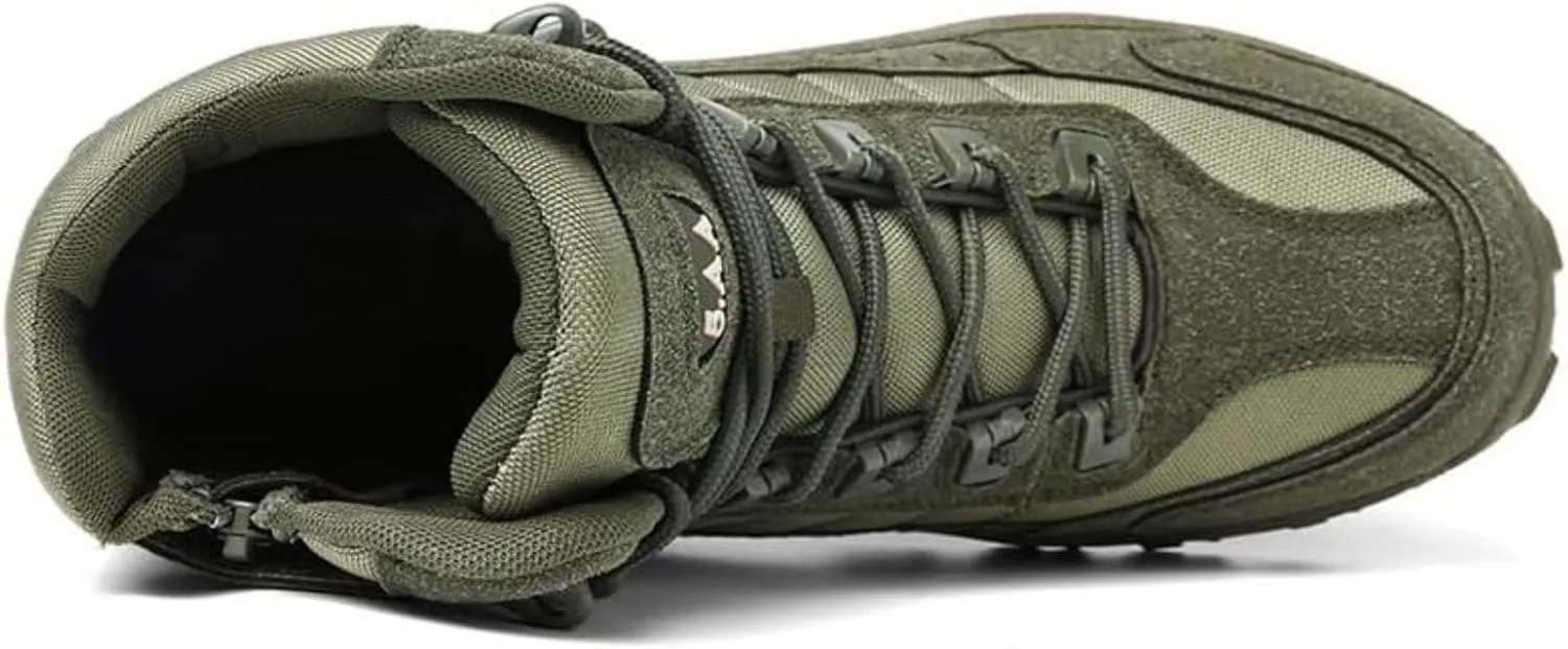 Durable and Comfortable Men'S Hiking Boots for Outdoor Adventure, Waterproof and Warm Military Shoes