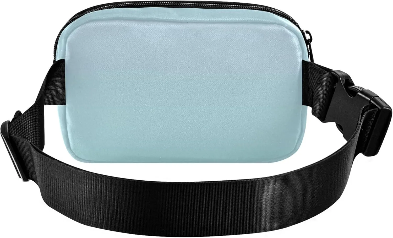 Elegant Blue Pale Turquoise Gradient Waterproof Fanny Pack for Women Hip Pack Belt Pouch Funky Travel Waist Pouch