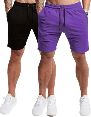 EVERWORTH Men's Casual Training Shorts Gym Workout Fitness Short Bodybuilding Running Jogging Short Pants