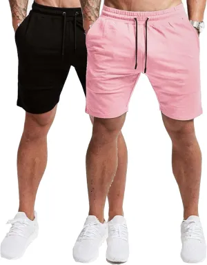 EVERWORTH Men's Casual Training Shorts Gym Workout Fitness Short Bodybuilding Running Jogging Short Pants