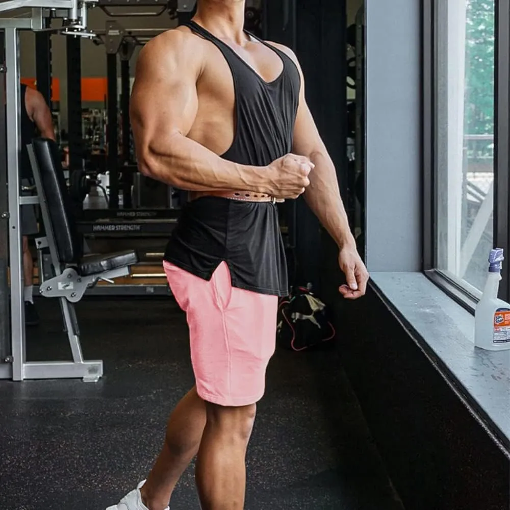EVERWORTH Men's Casual Training Shorts Gym Workout Fitness Short Bodybuilding Running Jogging Short Pants