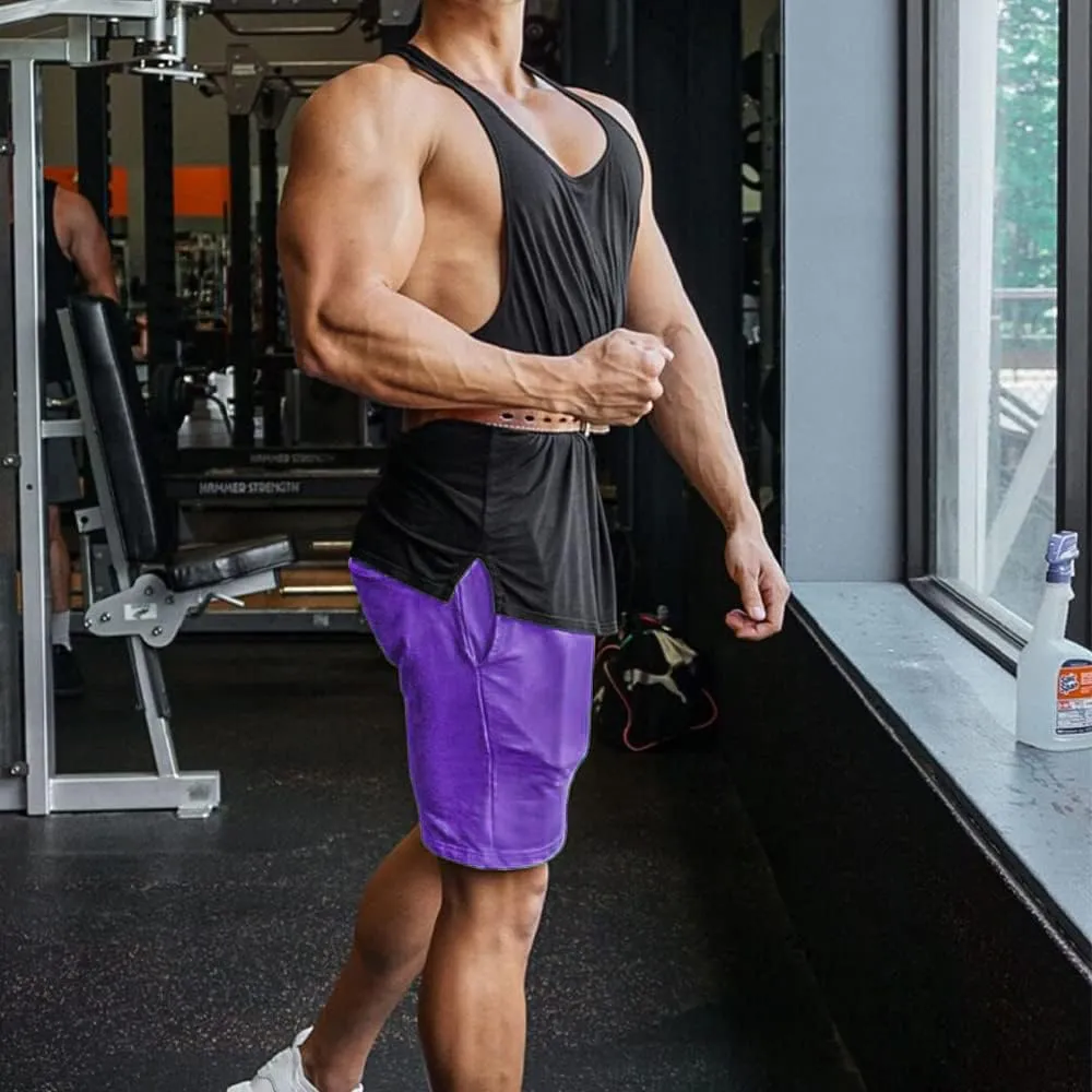 EVERWORTH Men's Casual Training Shorts Gym Workout Fitness Short Bodybuilding Running Jogging Short Pants