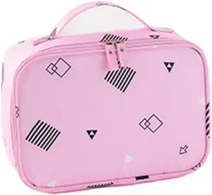 Funky girl Portable Travel Makeup Cosmetic Bags-Pink