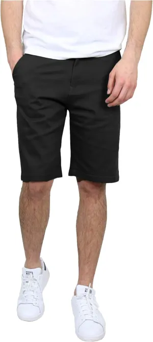 Galaxy by Harvic 2-Pack Men's Slim Fitting Cotton Flex Stretch Chino Shorts (Sizes, 30-46)