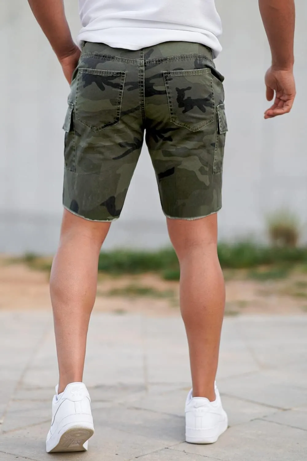 GINGTTO Mens Slim Fit Shorts Plaid Chino Short Tapered Leg Skinny Stretch