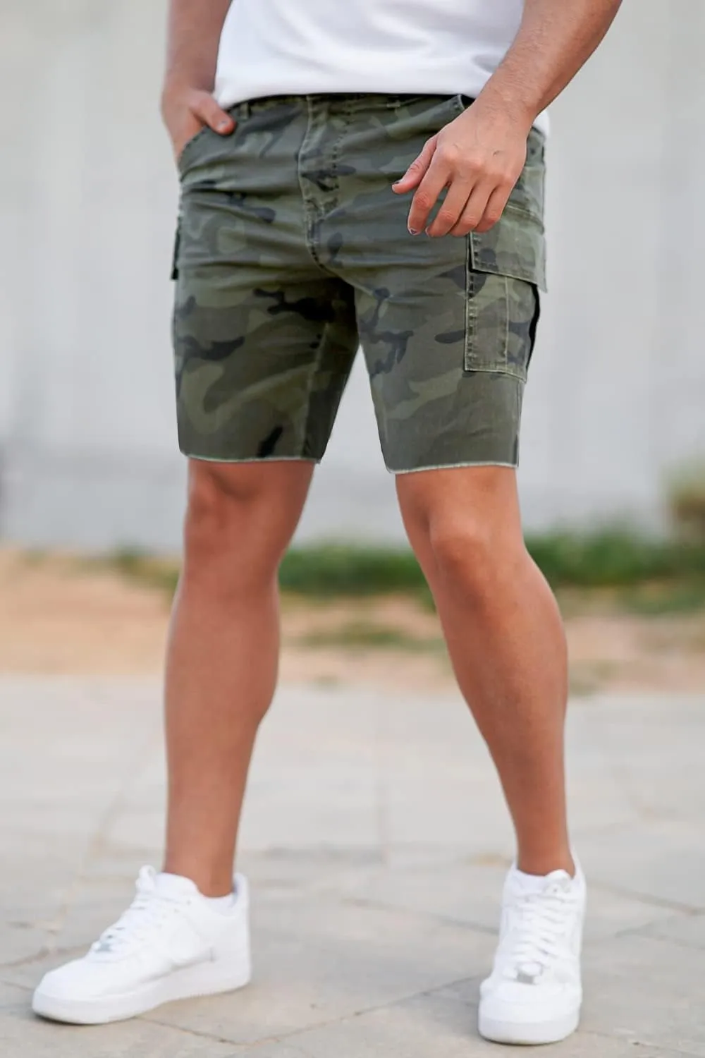 GINGTTO Mens Slim Fit Shorts Plaid Chino Short Tapered Leg Skinny Stretch