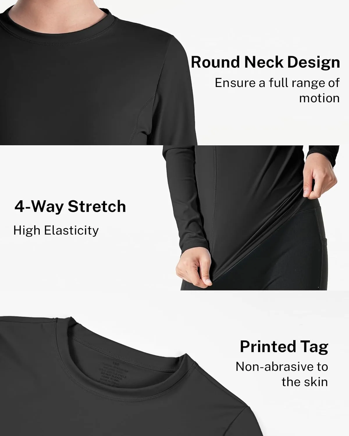 HASMES Girls Long Sleeve Athletic Shirts Active Quick Dry Lightweight Clothes Kids Teens Sports Tees Yoga Basic Tops