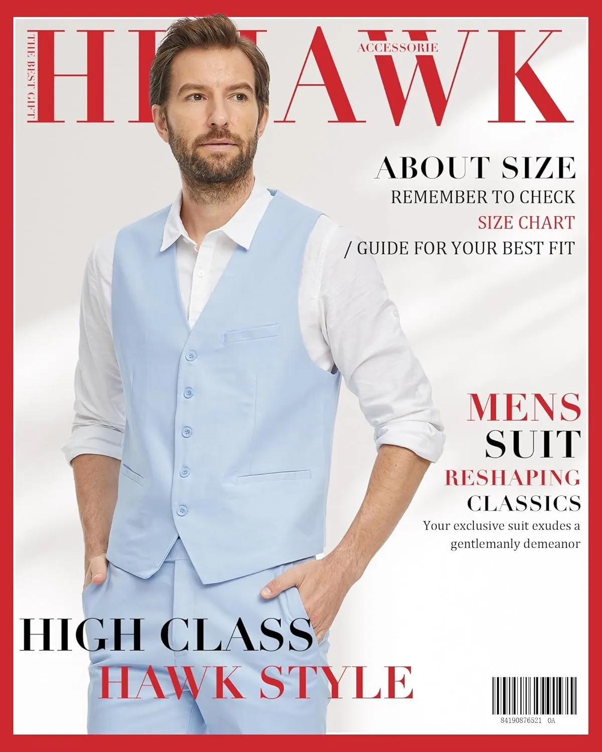 Hihawk Mens 2-Piece Linen Vest Pants, Lightweight Waistcoat Shorts, Casual Wedding Beach Summer Prom Homecoming Outfit