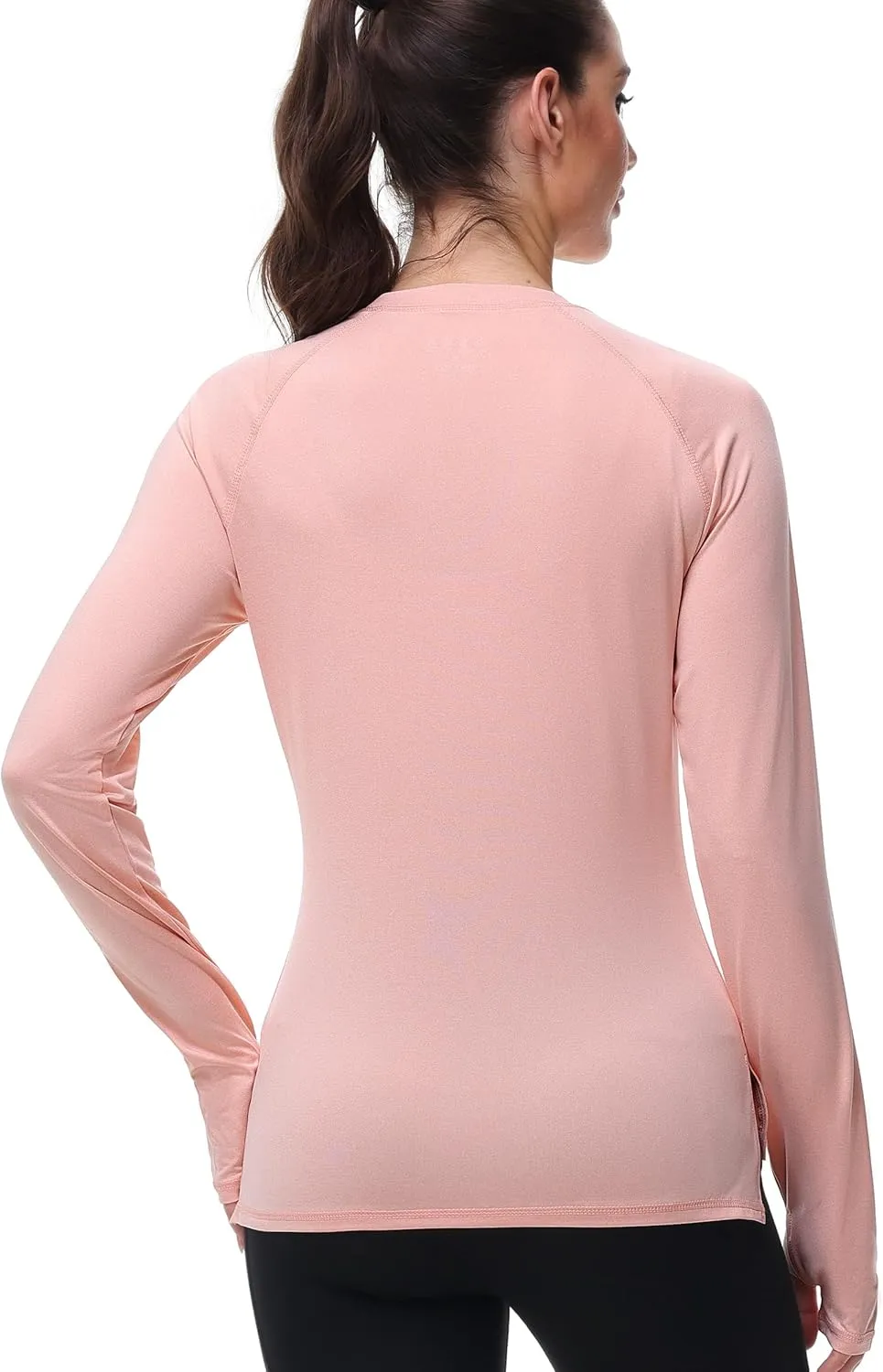 isnowood Women's Sun Protection Long Sleeve Shirts, UPF 50  UV Rash Guard Swim Clothing, Workout Hiking Running Athletic Tops