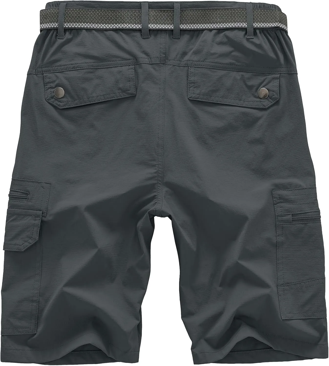 Jessie Kidden Mens Outdoor Casual Expandable Waist Lightweight Water Resistant Quick Dry Fishing Hiking Shorts